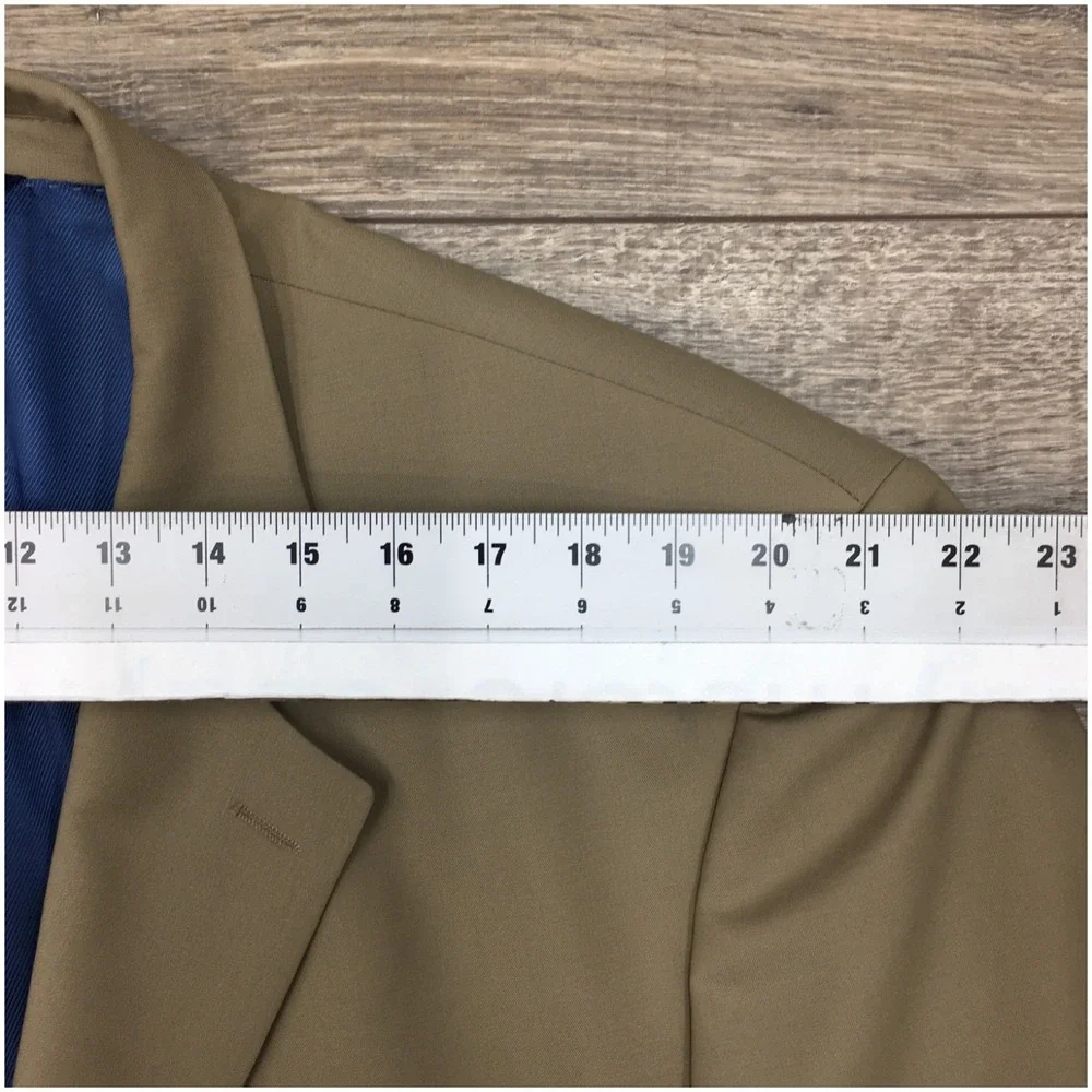 PAUL FREDRICK Mens Wool Blazer Sport Coat Casual Jacket Size 50L Classic Suit